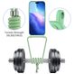 Mobigear Lanyard Card iPhone 17 Pro Siliconen Hoesje met koord en Pasjeshouder - Groen