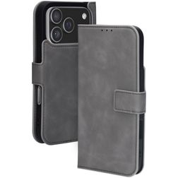 Mobiparts Classic Wallet iPhone 17 Pro MagSafe Hoesje Bookcase - Granite Grey