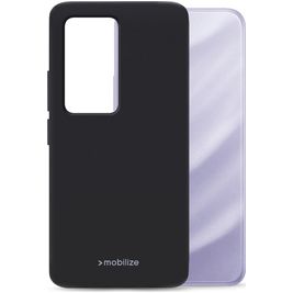 Mobilize Rubber Gelly Xiaomi Redmi 15 Hoesje Flexibel TPU Backcover - Zwart