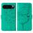Mobigear Butterfly Google Pixel 9 Pro Hoesje Bookcase Portemonnee - Groen