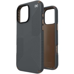 Speck Presidio2 Grip iPhone 16 Pro Max Hoesje Hardcase Backcover Shockproof - Charcoal Grey