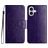 Mobigear Flowers iPhone 16 Plus Hoesje Bookcase Portemonnee - Paars