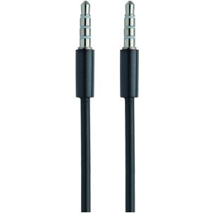 Mobiparts AUX 3.5mm naar AUX 3.5mm Kabel 1 Meter - Zwart