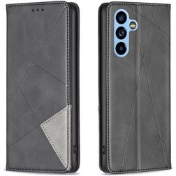 Mobigear Rhombus Slim Samsung Galaxy A54 Hoesje Bookcase - Zwart