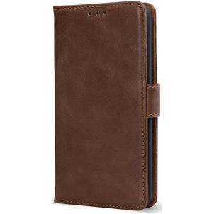 Mobilize Wallet Samsung Galaxy S25 FE Hoesje Echt Leer Bookcase Portemonnee - Bruin