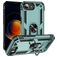 Mobigear Armor Ring iPhone 16e Hoesje Hardcase Backcover Shockproof met Ringhouder - Groen