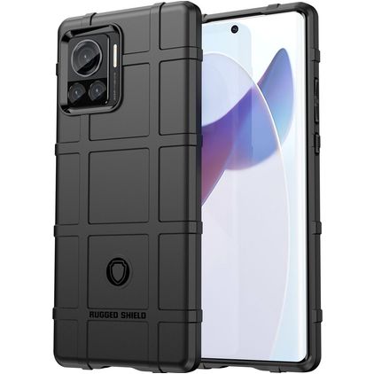 Mobigear Rugged Shield Motorola Edge 30 Ultra Hoesje Flexibel TPU Backcover Shockproof - Zwart