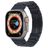 Mobigear Berlin Stalen Apple Watch Bandje Vouwsluiting - 49/46/45/44 mm - Zwart