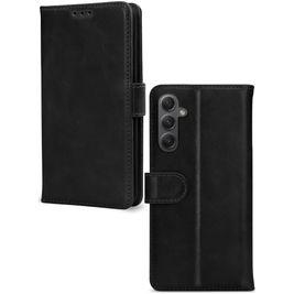 Mobilize Wallet Samsung Galaxy A34 Hoesje Echt Leer Bookcase Portemonnee - Zwart