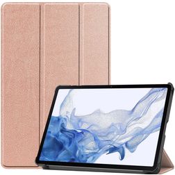 Mobigear Tri-Fold Samsung Galaxy Tab S9 Hoes Bookcase - Roségoud