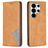 Mobigear Rhombus Slim Samsung Galaxy S26 Ultra Hoesje Bookcase - Geel