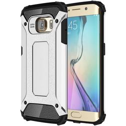 Mobigear Outdoor Samsung Galaxy S6 Edge Hoesje Hardcase Backcover Shockproof - Zilver