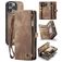 Caseme 008 iPhone 16 Pro Hoesje Uitneembare 2in1 Bookcase Portemonnee - Bruin