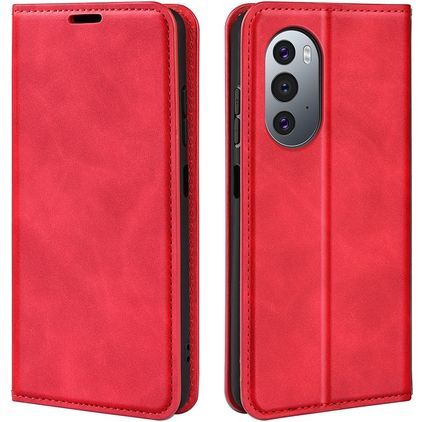 Mobigear Retro Slim Motorola Edge X30 Hoesje Bookcase Portemonnee - Rood
