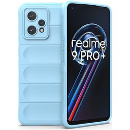 Mobigear Bumpy Realme 9 Pro Plus Hoesje Flexibel TPU Backcover - Blauw