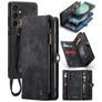 Caseme 008 Samsung Galaxy S23 FE Hoesje Uitneembare 2in1 Bookcase Portemonnee - Zwart