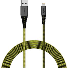 SoSkild Charging Cable USB-A naar Apple Lightning Kabel MFI 1.5 Meter - Zwart / Geel