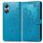 Mobigear Mandala OPPO A17 Hoesje Bookcase Portemonnee - Blauw
