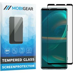 Mobigear Premium Sony Xperia 5 III Glazen Screenprotector - Case Friendly - Zwart