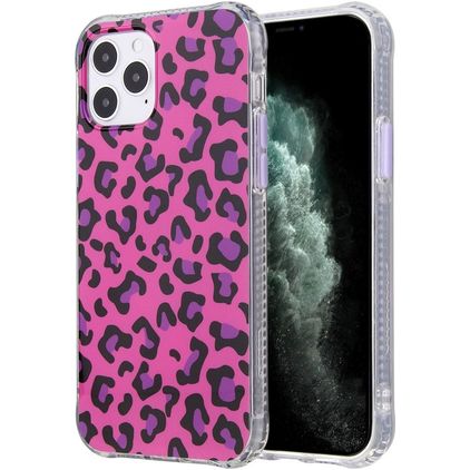 Mobigear Leopard iPhone 12 Pro Max Hoesje Flexibel TPU Backcover - Roze