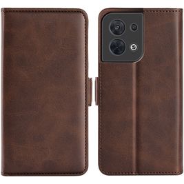 Mobigear Slim Magnet OPPO Reno 8 5G Hoesje Bookcase Portemonnee - Bruin