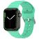 Mobigear Bumpy Siliconen Apple Watch Bandje Gespsluiting - 49/46/45/44 mm - Spearmint