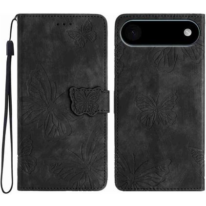 Mobigear Butterfly iPhone Air Hoesje Bookcase Portemonnee - Zwart
