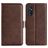 Mobigear Slim Magnet Samsung Galaxy M52 Hoesje Bookcase Portemonnee - Bruin