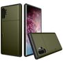 Mobigear Card Samsung Galaxy Note 10 Plus Hoesje Hardcase Backcover Shockproof met Pasjeshouder - Groen