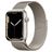 Mobigear Loop Milanese Apple Watch Bandje Magneetsluiting - 49/46/45/44 mm - Sterrenlicht