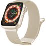 Mobigear Luxury Loop Milanese Apple Watch Bandje Magneetsluiting - 49/46/45/44 mm - Sterrenlicht