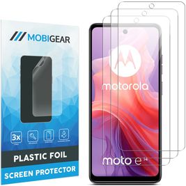 Mobigear Motorola Moto E14 Screenprotector Folie - Case Friendly (3-Pack)
