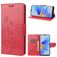 Mobigear Flowers OPPO A17 Hoesje Bookcase Portemonnee - Rood