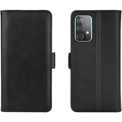 Mobigear Slim Magnet Samsung Galaxy A52 Hoesje Bookcase Portemonnee - Zwart