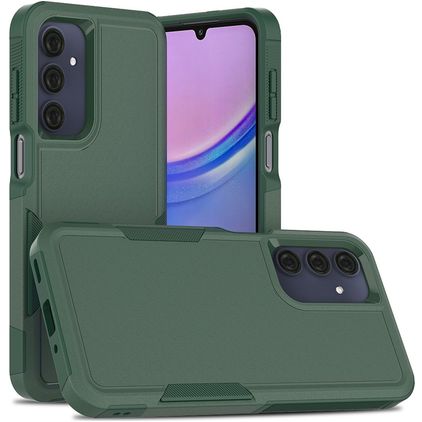 Mobigear Heavy Armor Doorzichtig Samsung Galaxy A16 Hoesje Hardcase Backcover Shockproof - Groen