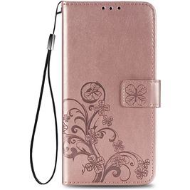 Mobigear Clover Samsung Galaxy S20 FE Hoesje Bookcase Portemonnee - Roségoud