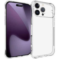Mobigear Cushion Doorzichtig iPhone 17 Pro Max Hoesje Flexibel TPU Backcover - Transparant