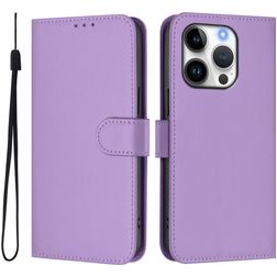 Mobigear Urban Wallet iPhone 16 Pro Hoesje Bookcase Portemonnee - Paars
