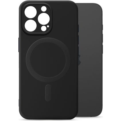 My Style Protective Flex iPhone 15 Pro MagSafe Hoesje Flexibel TPU Backcover - Zwart