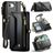 CaseMe C36 iPhone 16e Hoesje Bookcase Portemonnee - Zwart