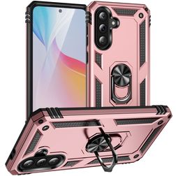 Mobigear Armor ring Samsung Galaxy A36 Hoesje Hardcase Backcover Shockproof met Ringhouder - Roségoud