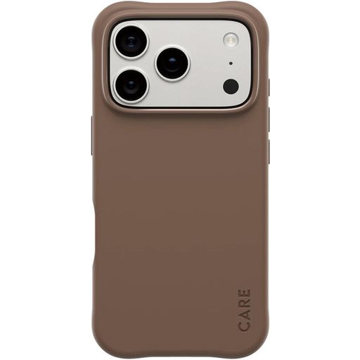 CARE by PanzerGlass Fashionable iPhone 17 Pro Siliconen MagSafe Hoesje Backcover - Espresso