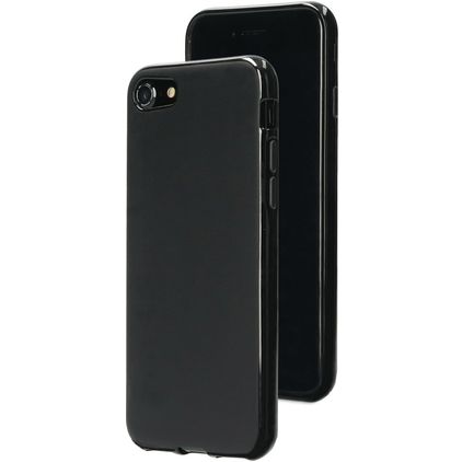 Mobiparts Classic iPhone 7 Hoesje Flexibel TPU Backcover - Matt Black