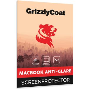GrizzlyCoat MacBook Pro 14 Inch (2021-2025) Screenprotector Anti-Glare Folie - Case Friendly - Zwart Model A2442 / A2779 / A2918 / A2992 / A3401 / A3112 / A3434