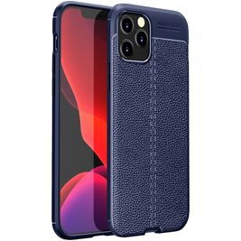 Mobigear Luxury iPhone 12 Hoesje Flexibel TPU Backcover - Blauw