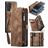 Caseme 008 Samsung Galaxy A52 Hoesje Uitneembare 2in1 Bookcase Portemonnee - Bruin