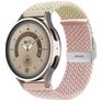 Mobigear Braided Dual Nylon Smartwatch Bandje Klemsluiting - Universeel 22 mm connector - Roze / Sterrenlicht