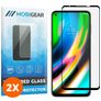 Mobigear Premium Motorola Moto G9 Plus Glazen Screenprotector - Case Friendly - Zwart (2-Pack)