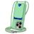 Mobigear Lanyard Card iPhone 16 Pro Siliconen Hoesje met koord en Pasjeshouder - Groen