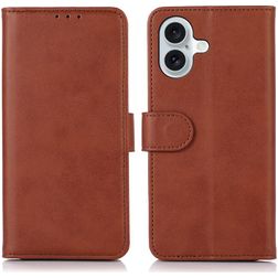 Mobigear Wallet iPhone 17 Hoesje Bookcase Portemonnee - Bruin